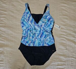 Blue and Navy Swimsuit